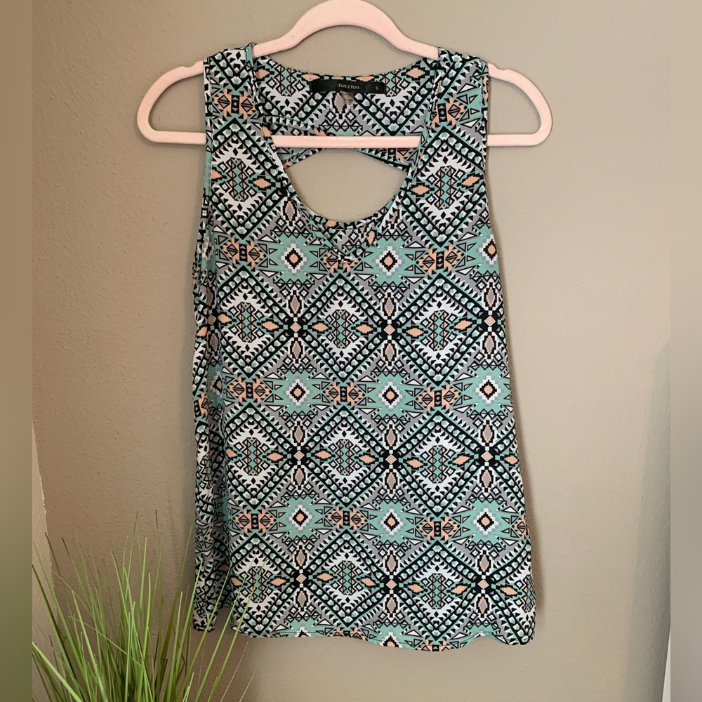 Fun 2 Fun for Stitchfix blouse. Sleeveless. Size S. - Picture 1 of 9